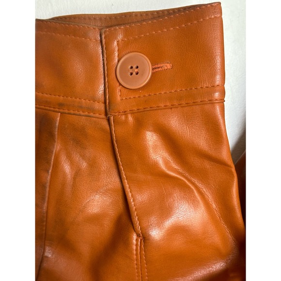 Vintage Fingerhut Fashion Jacket Cognac Brown Vinyl Coat men’s sz Large - Picture 7 of 7